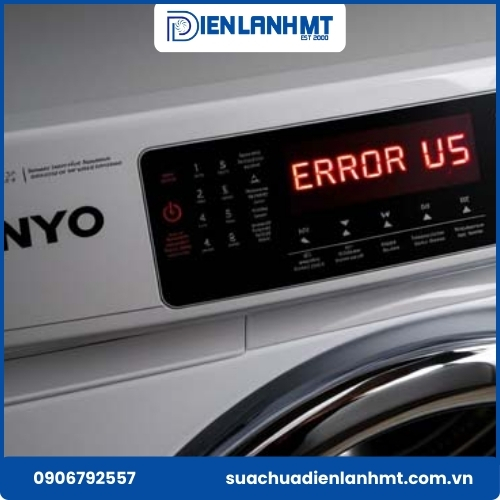 Lỗi U5 máy giặt Sanyo - Nguyên nhân và cách khắc phục