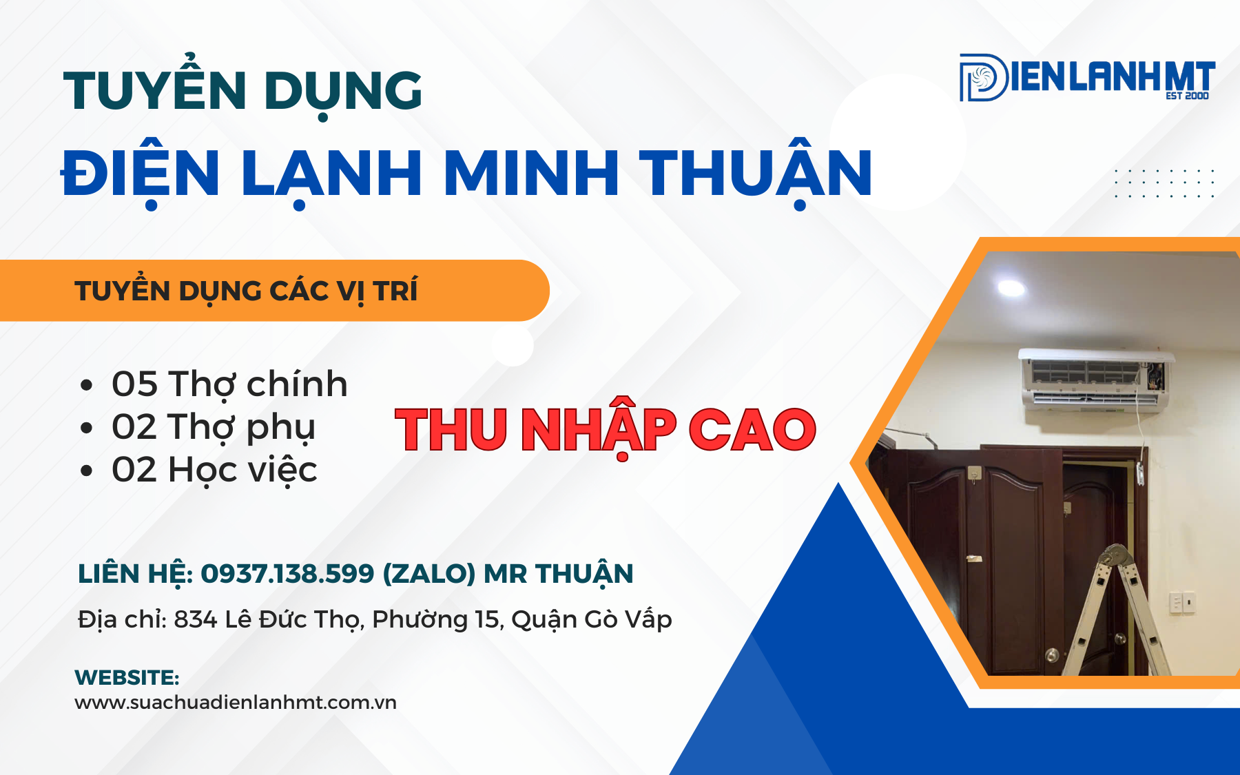 Tuyển dụng điện lạnh