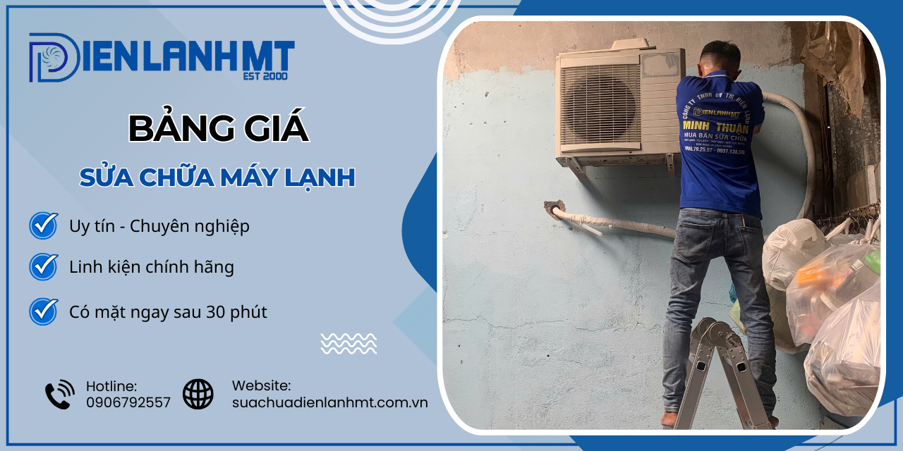 Khu vực phục vụ sửa chữa máy lạnh của Điện Lạnh MT