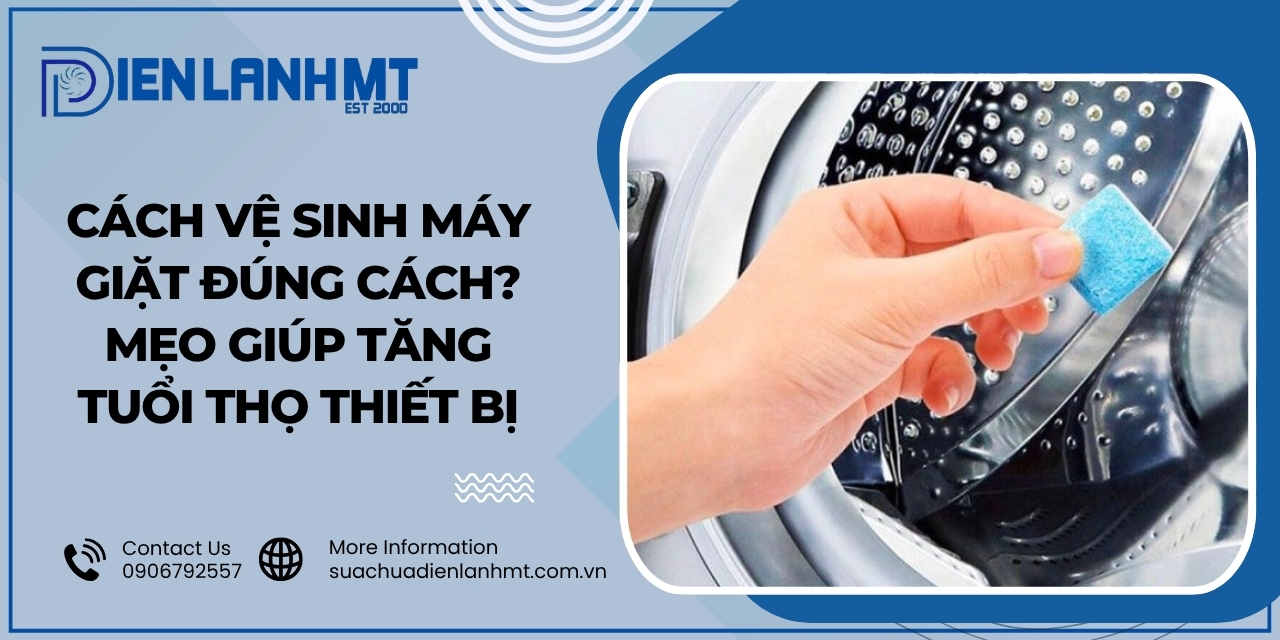 Các bước vệ sinh máy giặt đơn giản