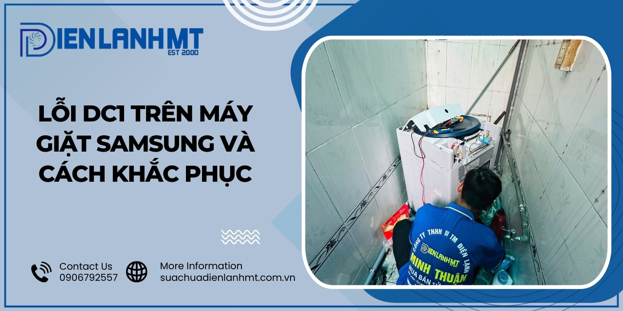 Cách khắc phục lỗi DC1 máy giặt Samsung?