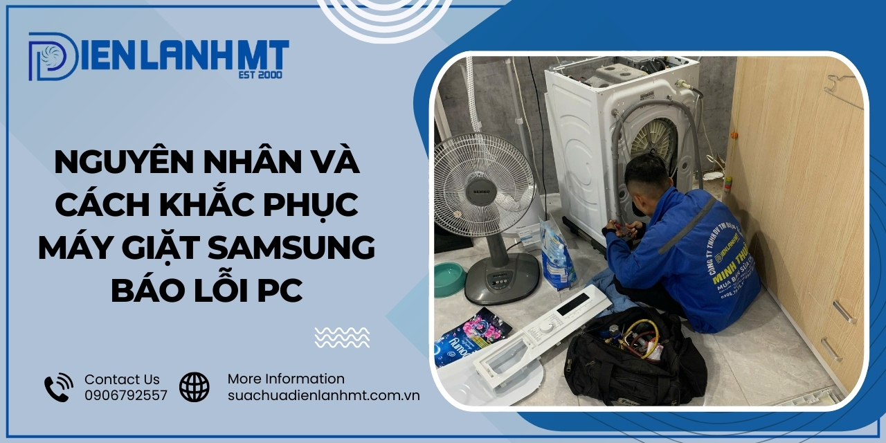 Cách khắc phục lỗi PC máy giặt Samsung
