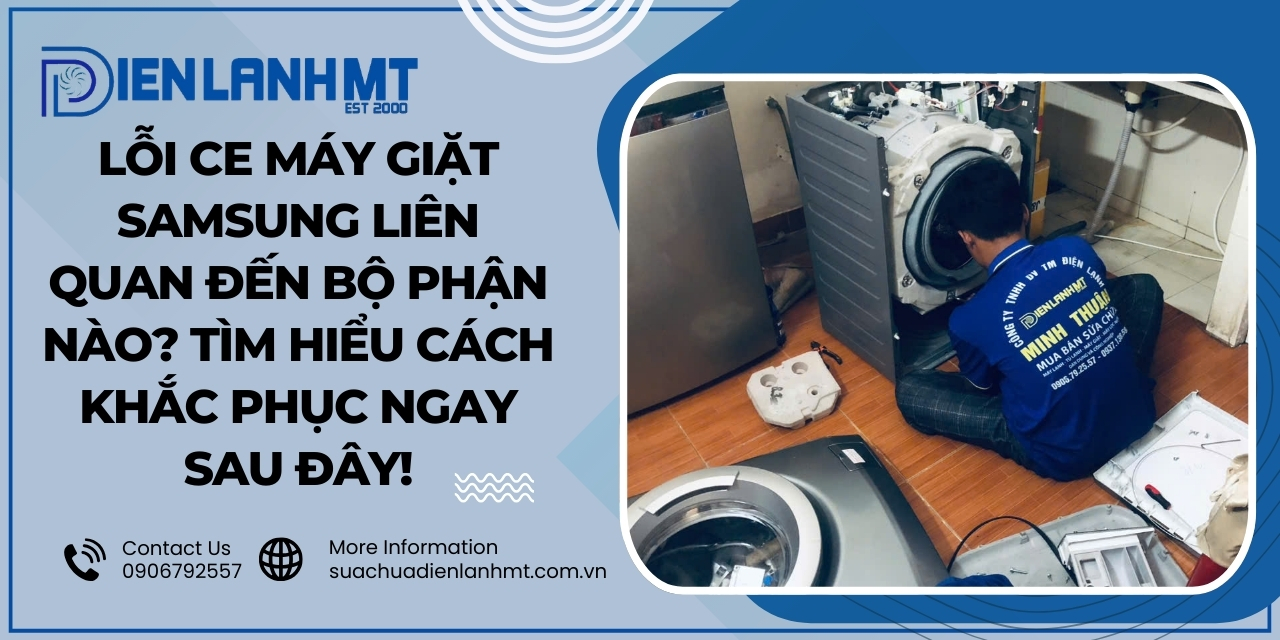 Cách sửa lỗi cE máy giặt Samsung