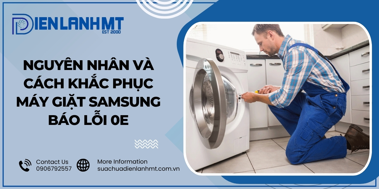 Cách sửa máy giặt Samsung báo lỗi OE
