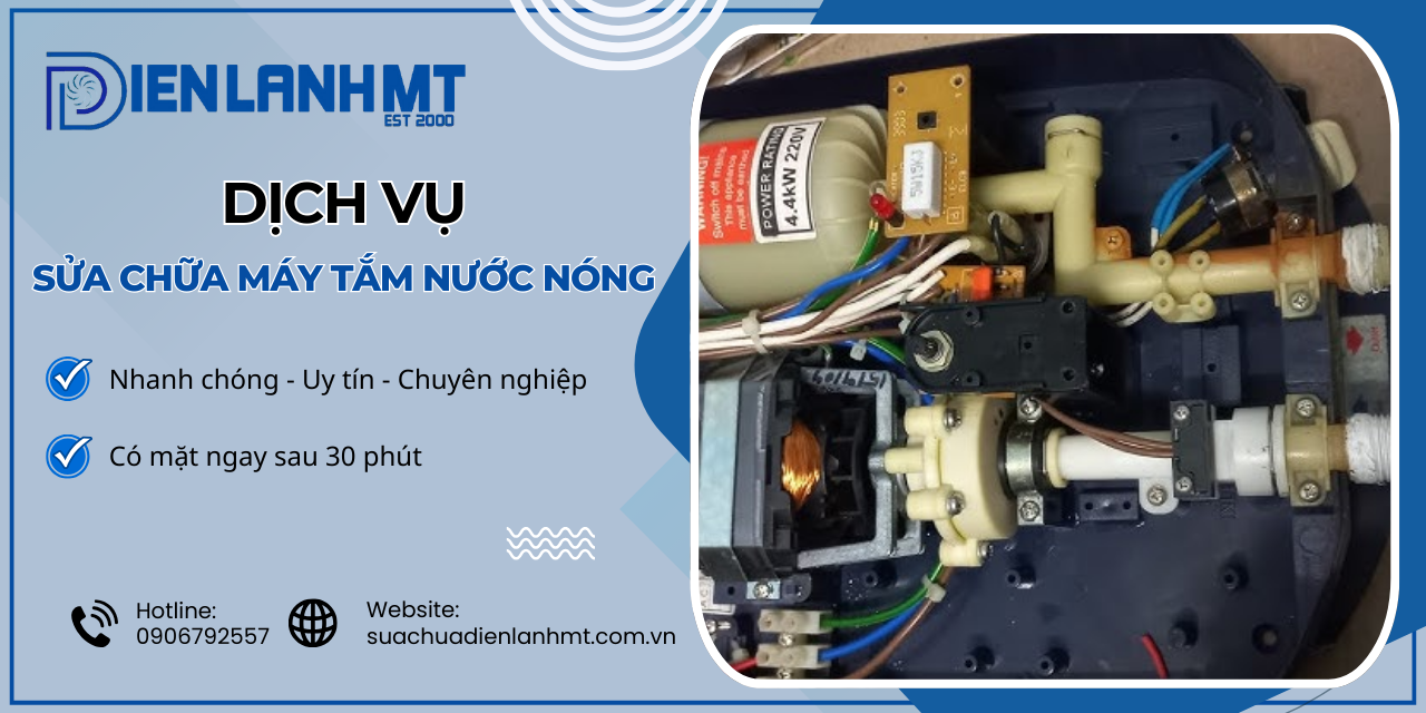 quy trình Sửa chữa máy tắm nước nóng