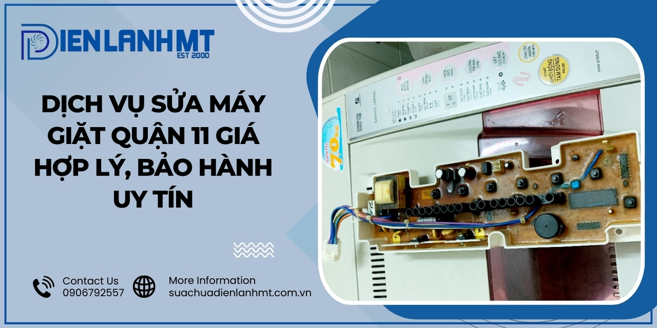 Các lỗi máy giặt thường gặp cần được sửa chữa lập tức tại quận 11