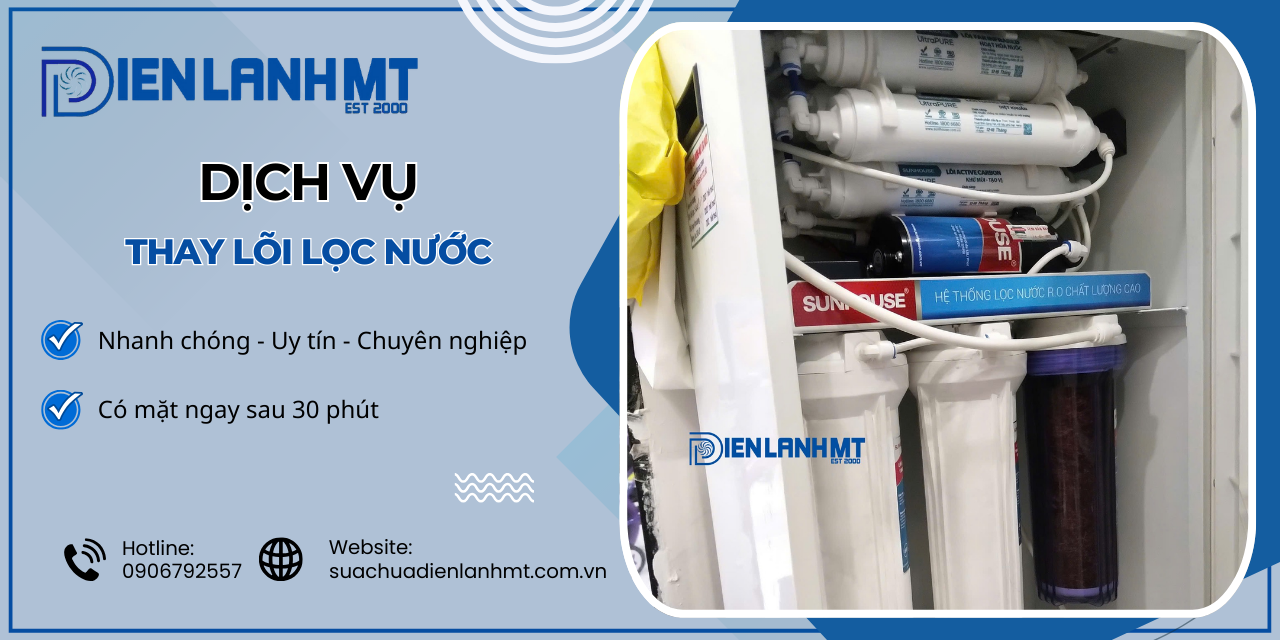 Quy trình thực hiện dịch vụ thay lõi lọc nước của Điện Lạnh MT