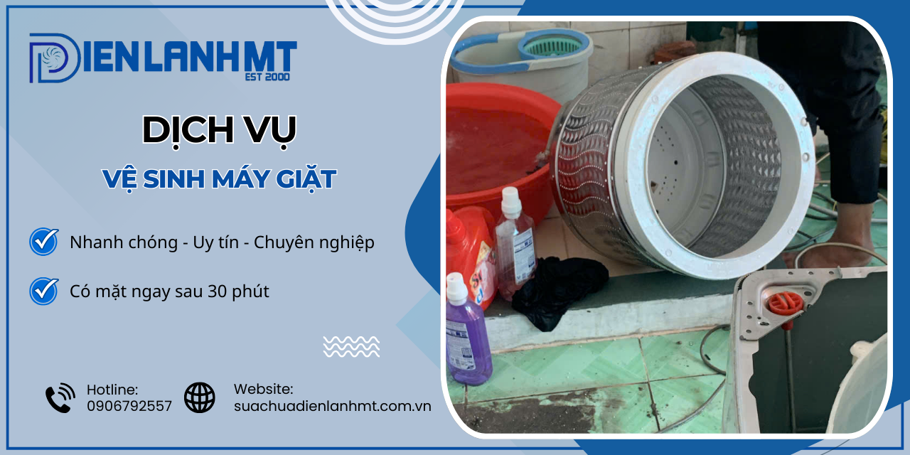 Quy trình vệ sinh máy giặt chuyên nghiệp tại Điện Lạnh MT