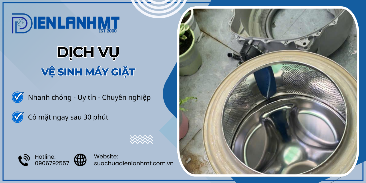 Quy trình vệ sinh máy giặt chuyên nghiệp tại Điện Lạnh MT