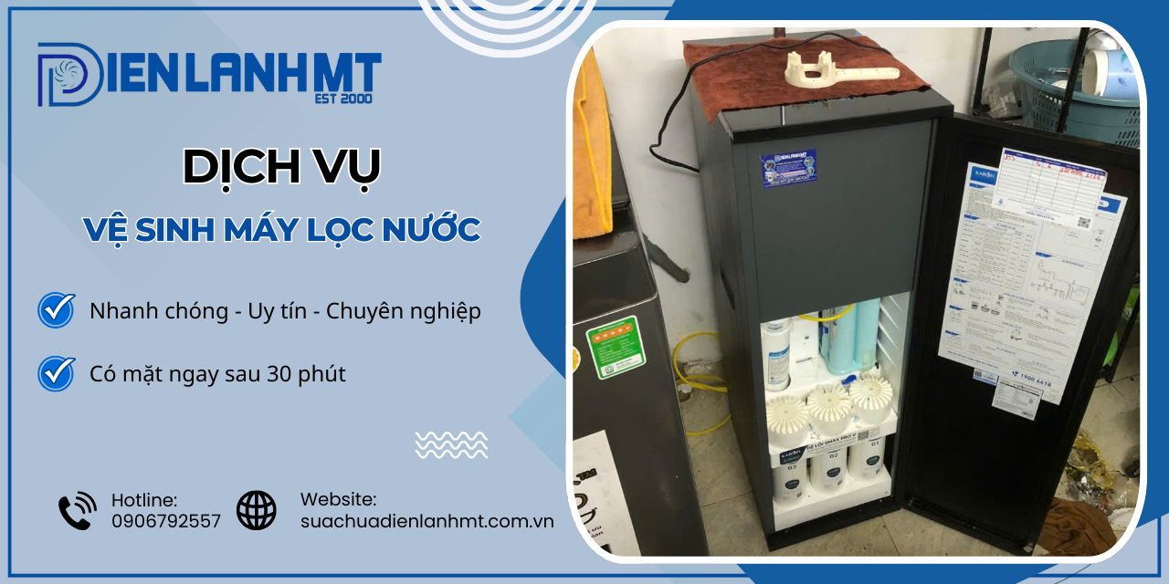 Khu vực phục vụ vệ sinh máy lọc nước của Điện Lạnh MT