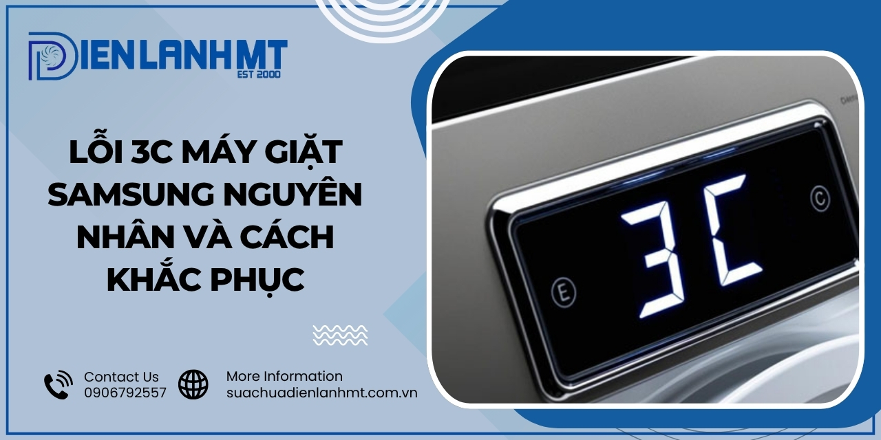 Lỗi 3C máy giặt Samsung là gì?