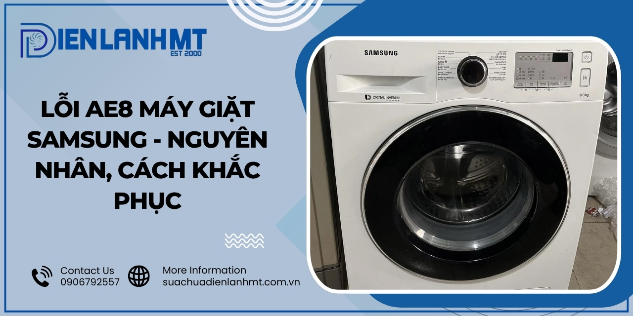 Lỗi AE8 máy giặt Samsung là gì?