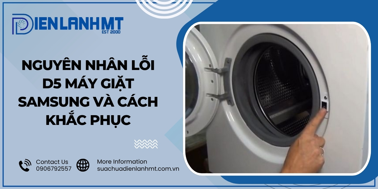 Lỗi d5 do cảm biến cửa bị hỏng