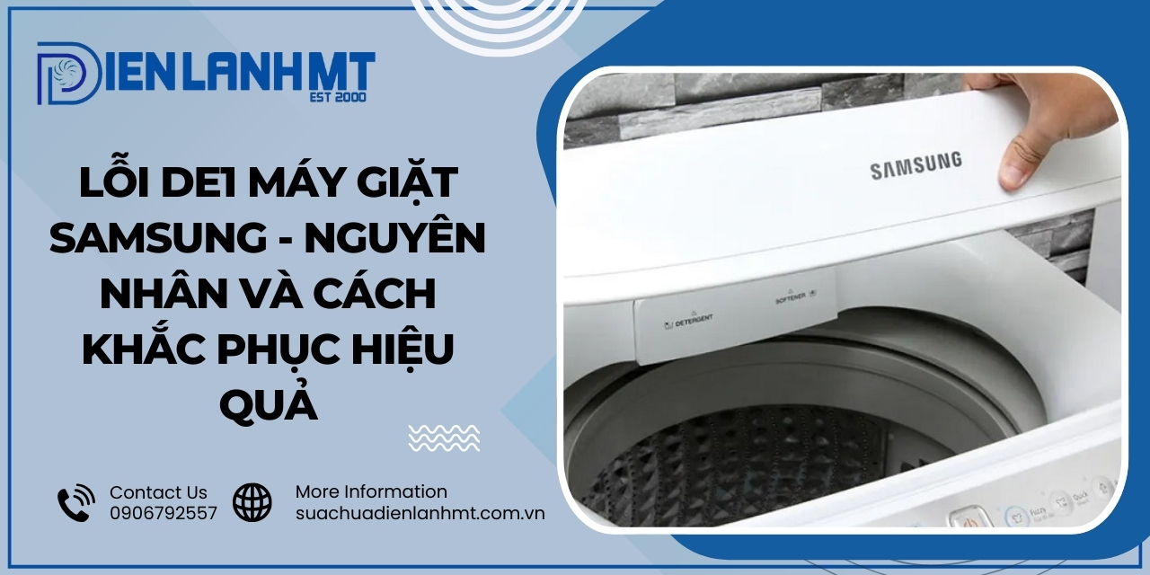 Lỗi DE1 trên máy giặt Samsung là gì?