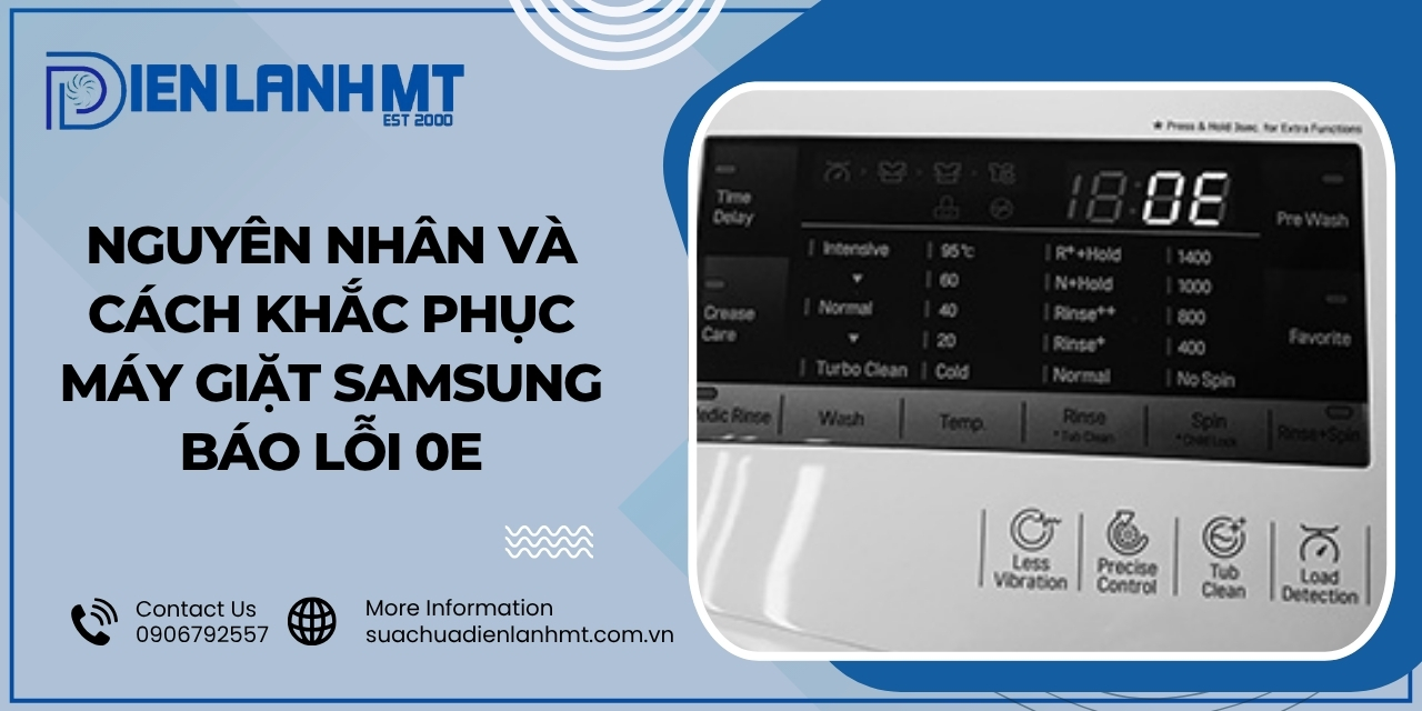 Lỗi OE máy giặt Samsung là gì?