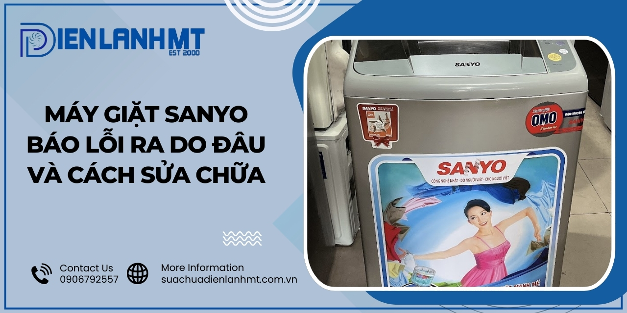 Lỗi RA máy giặt Sanyo là lỗi gì?