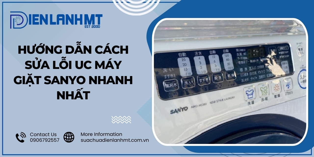 Lỗi UC máy giặt Sanyo là gì?