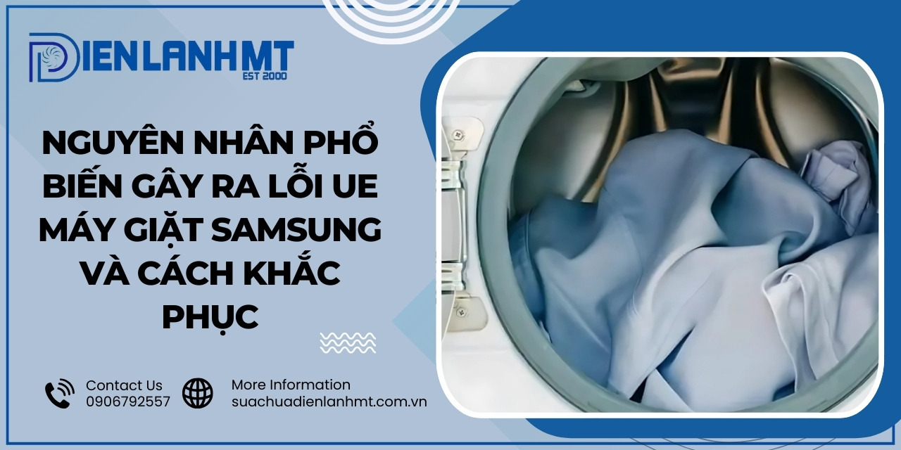 Lỗi UE máy giặt Samsung là gì?