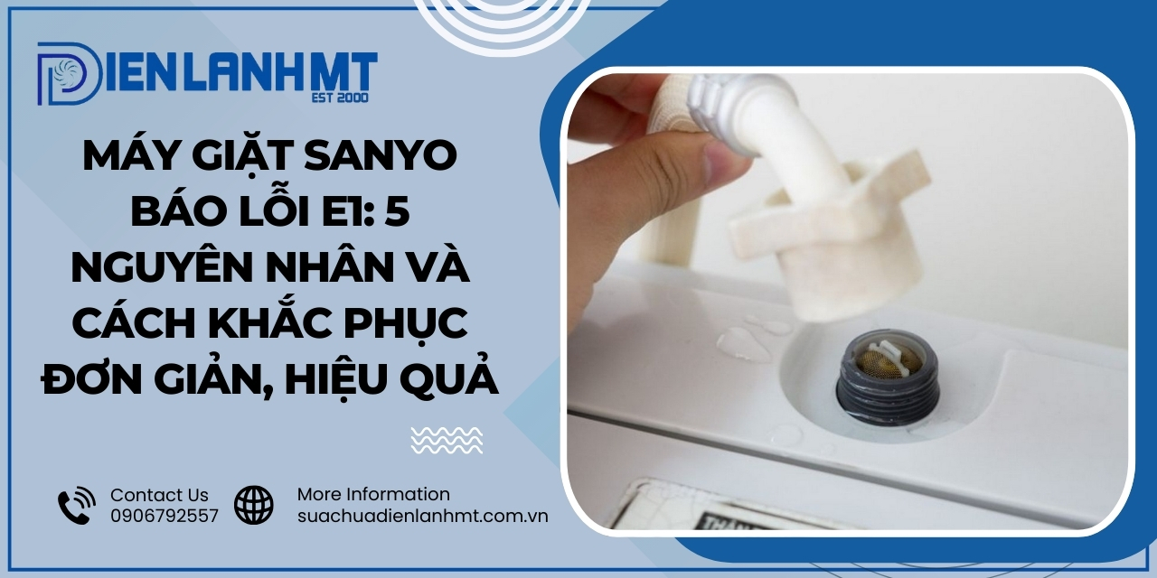 Lưới lọc của van cấp nước bị tắc