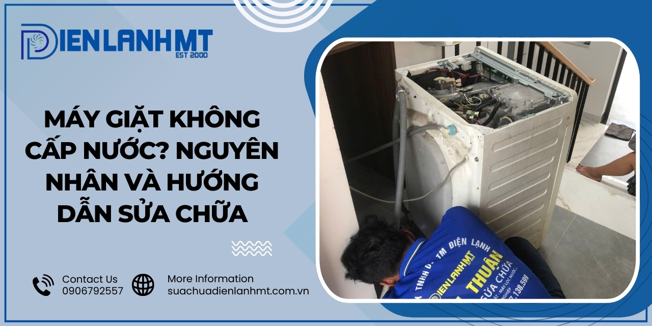 Các lưu ý khi sử dụng máy giặt để tránh tình trạng không cấp nước