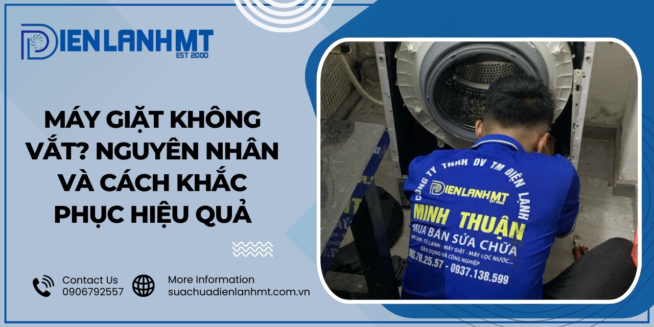 Cách nhận biết máy giặt không thực hiện chức năng vắt