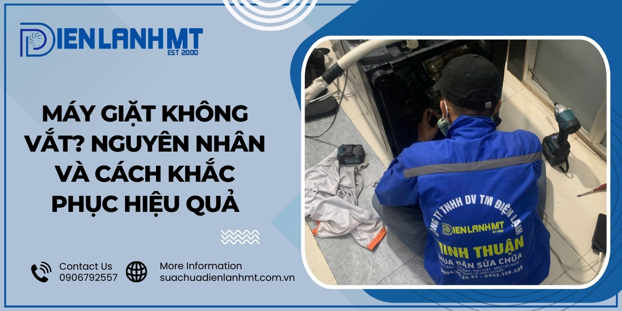 Hướng dẫn khắc phục lỗi máy giặt không vắt