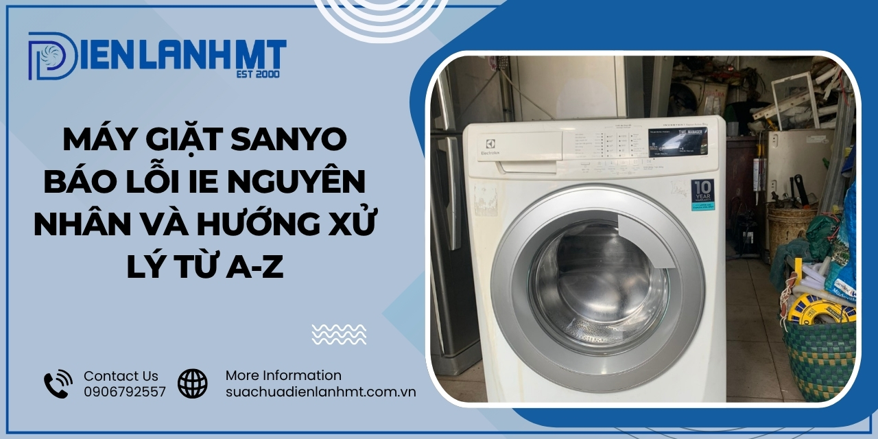 Nguyên nhân dẫn đến lỗi IE máy giặt Sanyo
