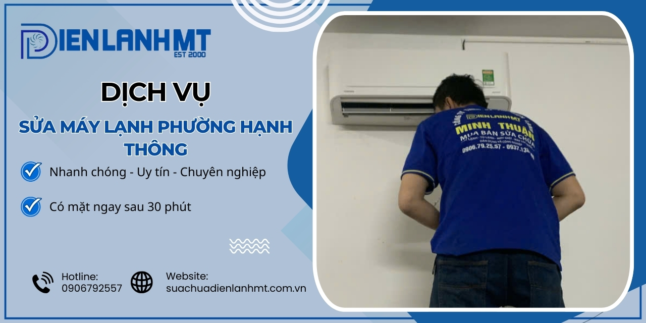 Quy trình sửa máy lạnh Phường Hạnh Thông
