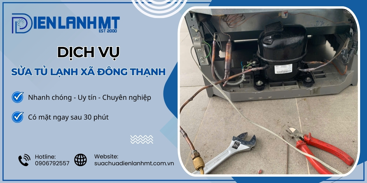 Quy trình sửa tủ lạnh Xã Đông Thạnh