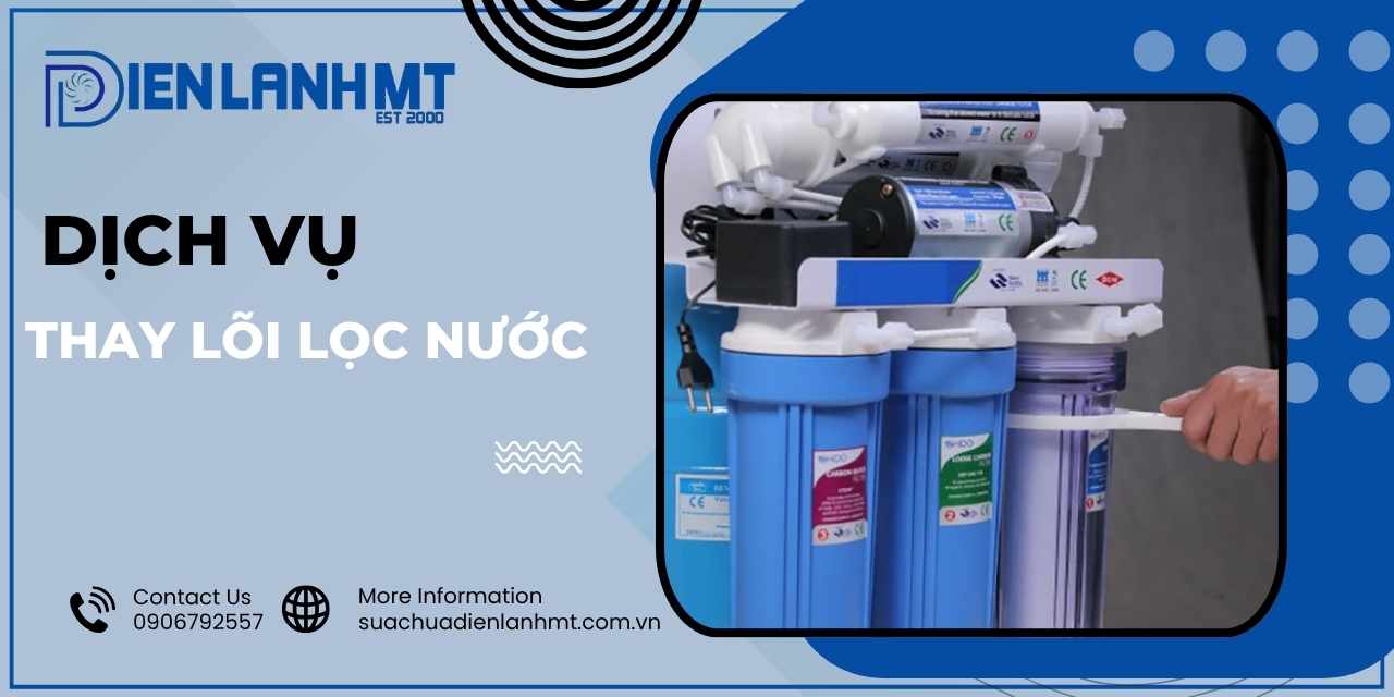 Quy trình thực hiện dịch vụ thay lõi lọc nước của Điện Lạnh MT