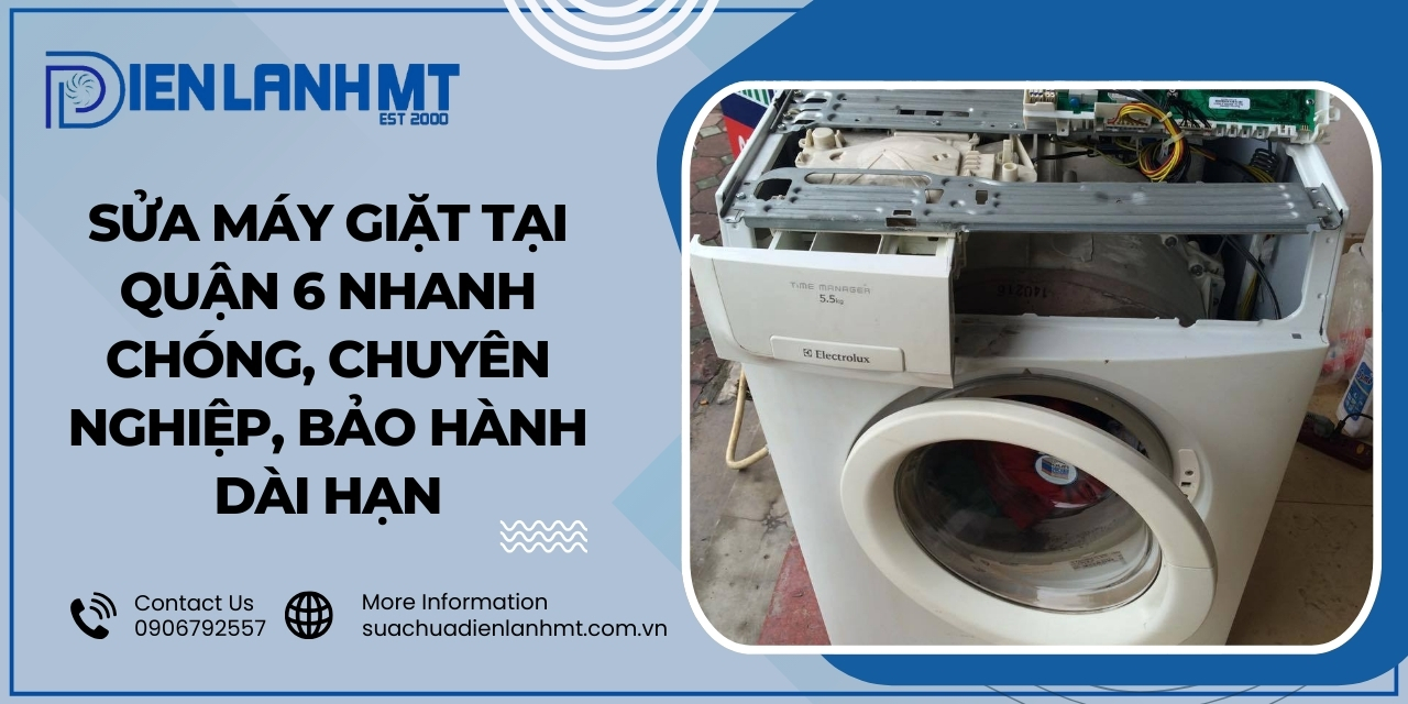 Các lỗi thường gặp cần được sửa chữa máy giặt quận 6